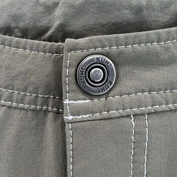 KUHL Pants Boy's Large 14-16 Renegade Cargo Nylon Olive Green Hiking Outdoors