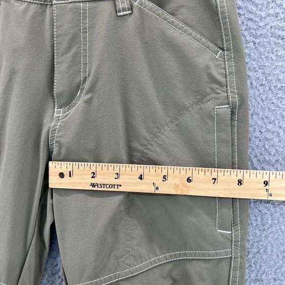 KUHL Pants Boy's Large 14-16 Renegade Cargo Nylon Olive Green Hiking Outdoors