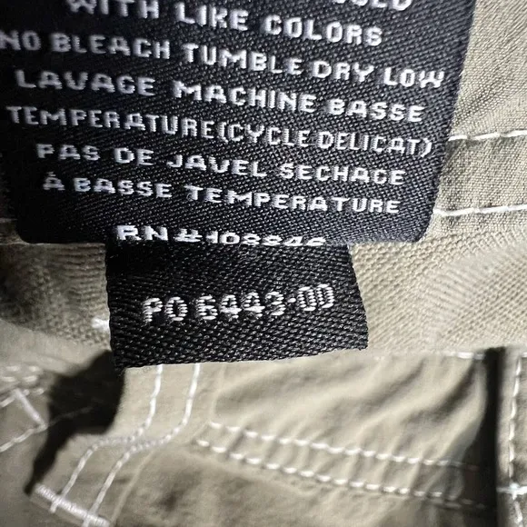 KUHL Pants Boy's Large 14-16 Renegade Cargo Nylon Olive Green Hiking Outdoors