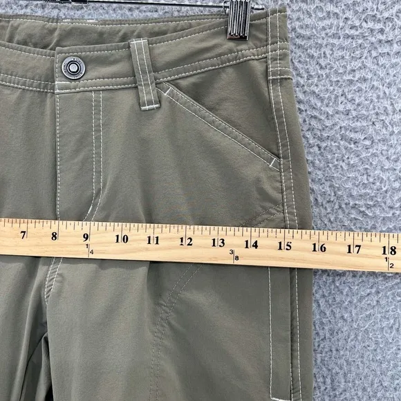KUHL Pants Boy's Large 14-16 Renegade Cargo Nylon Olive Green Hiking Outdoors