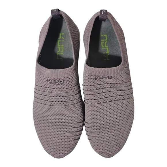 KURU Stride Sneakers Purple Textured Breathable Knit Mesh Slip On Size 11
