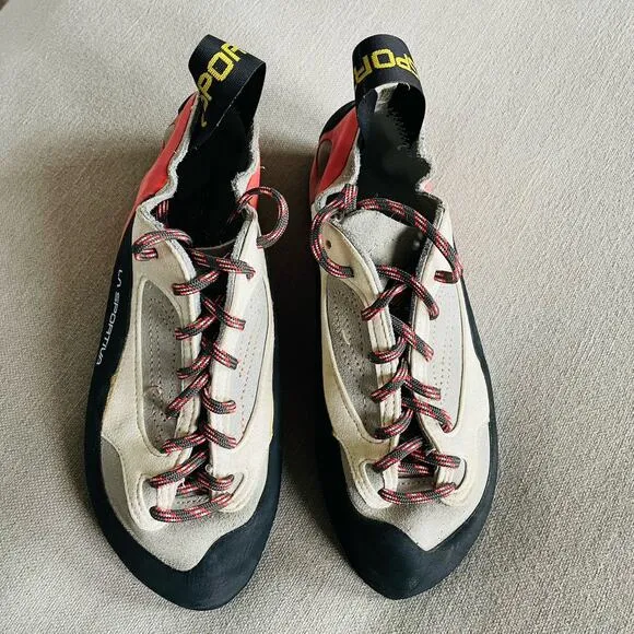 La Sportiva Finale Climbing Shoes Vibram X Sedge Lace Up Pink EU 36 | US 5.5