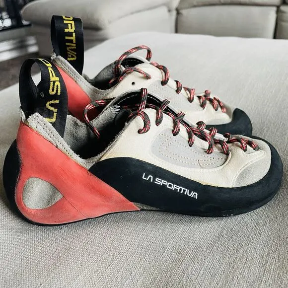 La Sportiva Finale Climbing Shoes Vibram X Sedge Lace Up Pink EU 36 | US 5.5