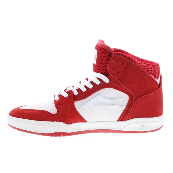 LAKAI • Telford SMU Valentine's Day Red White Suede Skate Sneakers Shoes