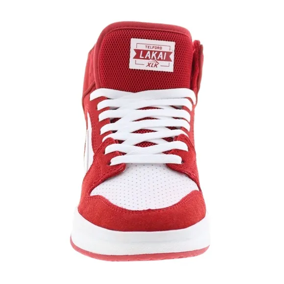 LAKAI • Telford SMU Valentine's Day Red White Suede Skate Sneakers Shoes
