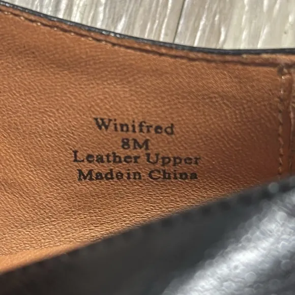 l'amour des pieds | Winfred Leather Heeled Leather Oxfords Size 8