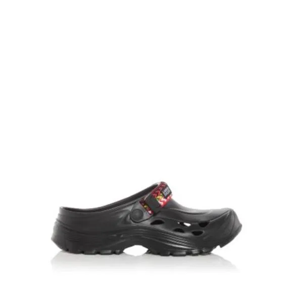 LANVIN Mens Black Strap X Suicoke Mok Curb Laces Toe Slip On Clogs Shoes 11