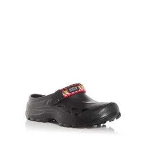 LANVIN Mens Black Strap X Suicoke Mok Curb Laces Toe Slip On Clogs Shoes 11