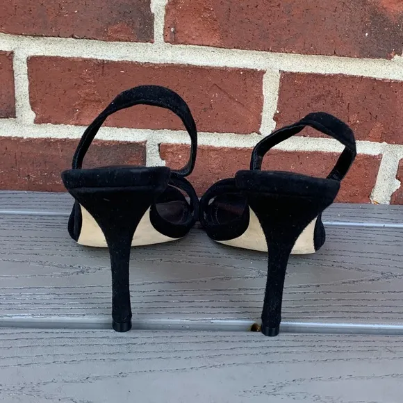 Larroude Annie Sandal in Black Suede
