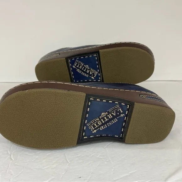 L'artiste Burbank Blue/Tan Clogs Size 9.5 (40)