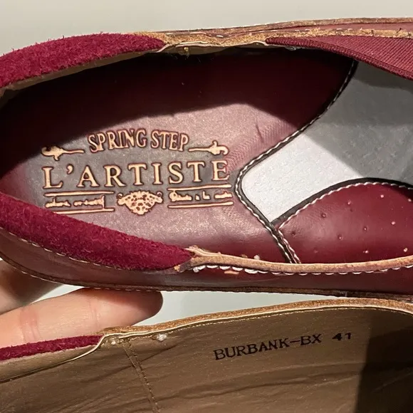L'ARTISTE Burbank Clogs Red NEW Size 41 US 9.5-10