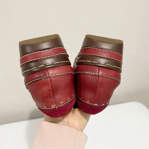L'ARTISTE Burbank Clogs Red NEW Size 41 US 9.5-10