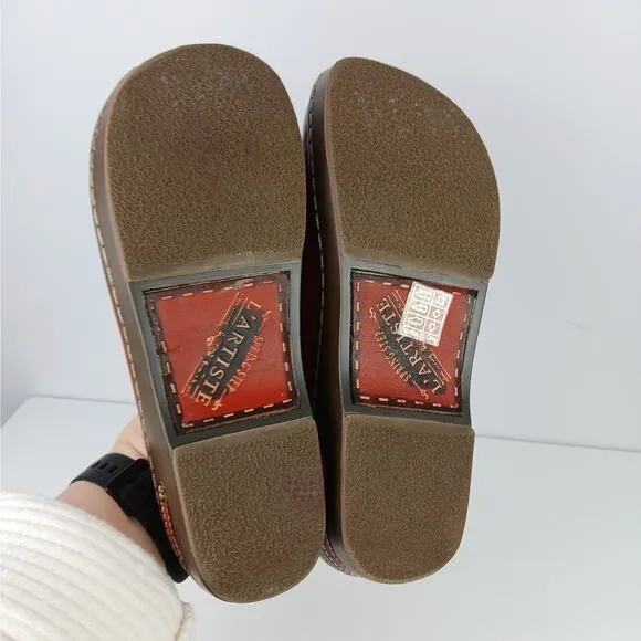 L'Artiste by Spring Step SZ 40/9 Chino Clogs Red NEW
