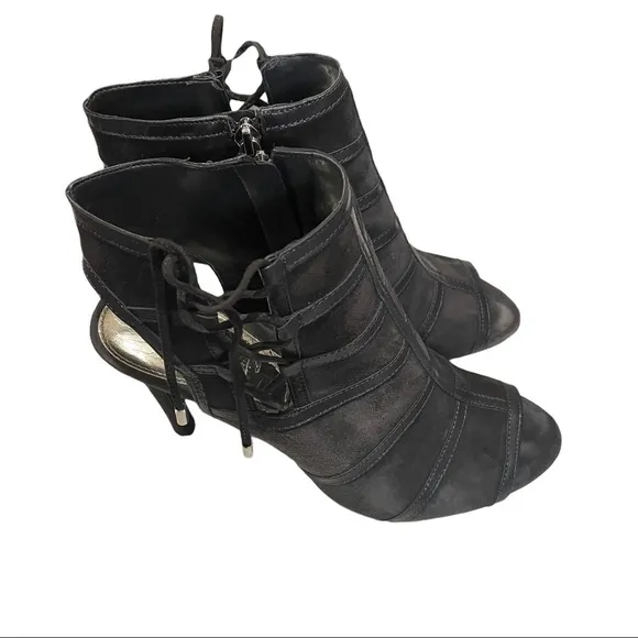 𝅺lauren by Ralph Lauren Mimi Leather Peep Toe Pump Heels