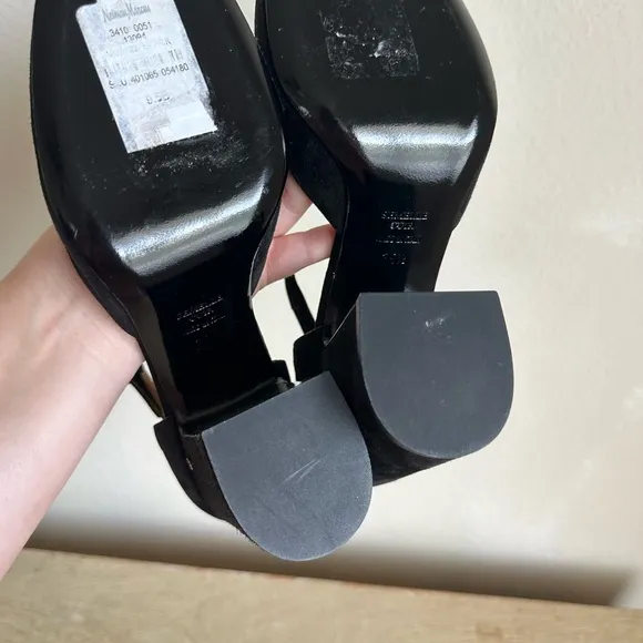 Laurence Dacade Mindy Black Suede Mary Jane Pumps