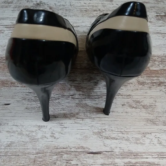 Leather Upper Open Toe Heels