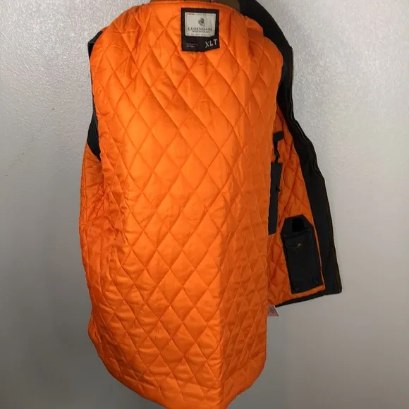 Legendary Whitetails Canvas Cross Trail Workwear Vest Mens XL Tall Charcoal Gray