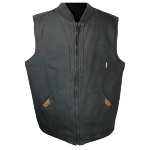 Legendary Whitetails Canvas Cross Trail Workwear Vest Mens XL Tall Charcoal Gray