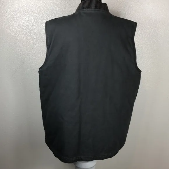 Legendary Whitetails Canvas Cross Trail Workwear Vest Mens XL Tall Charcoal Gray