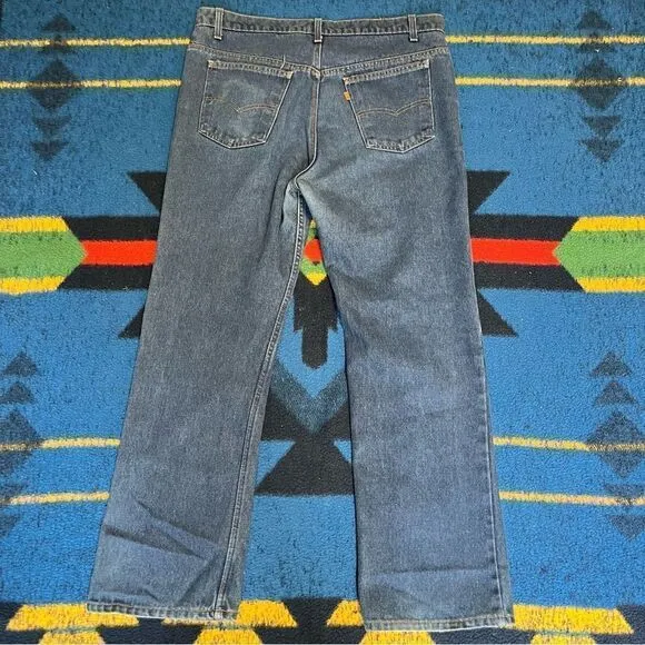 Levi’s Vintage 80s Orange Tab Jeans (39 x 31)