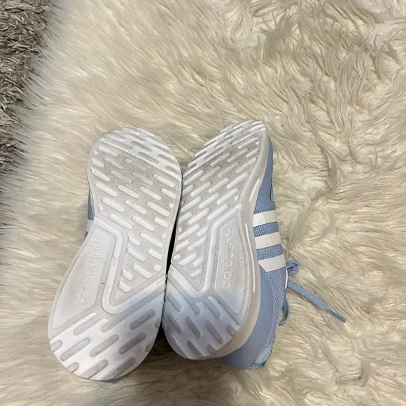 Light blue adidas sneakers
