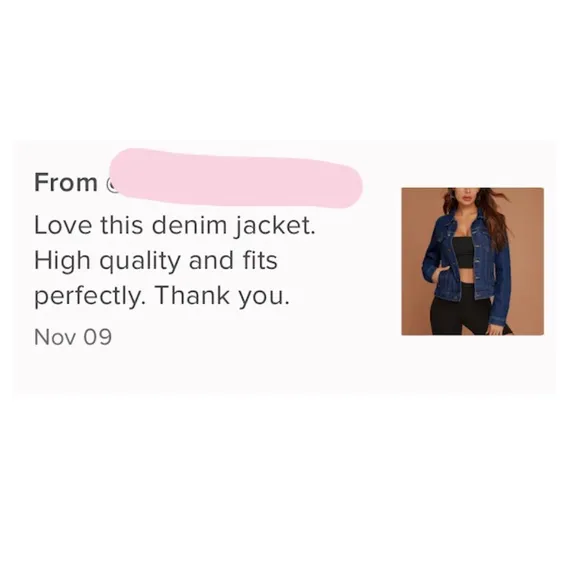 Light Wash Blue Denim Jean Jacket Classic Button Up / Down Front Pockets