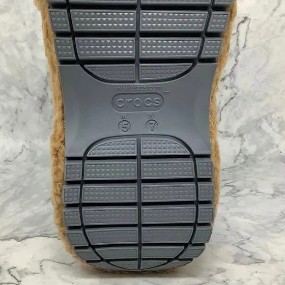 Lil Nas X Crocs Men's 5 Women's 7 Brown Mega Crush Clog Platform Shoes P25-16