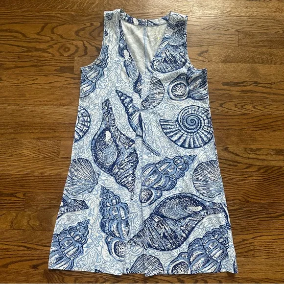 Lilly Pulitzer Mom and Mini Daughter Matching Dresses Blue Peri Stuffed Shells
