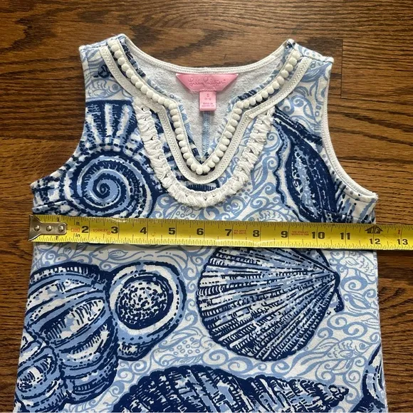 Lilly Pulitzer Mom and Mini Daughter Matching Dresses Blue Peri Stuffed Shells