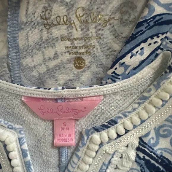 Lilly Pulitzer Mom and Mini Daughter Matching Dresses Blue Peri Stuffed Shells