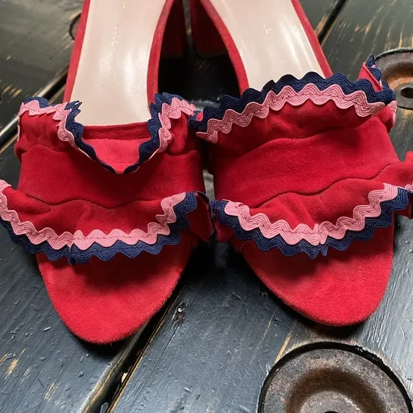 Loeffler Randall Vera Sandal Suede Heeled Mule