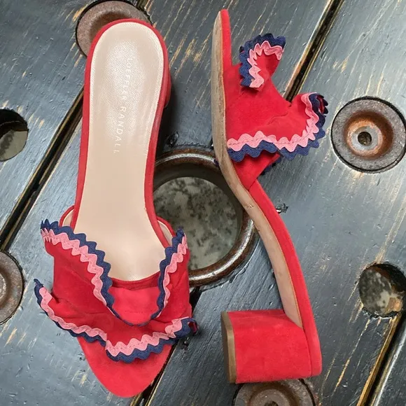 Loeffler Randall Vera Sandal Suede Heeled Mule