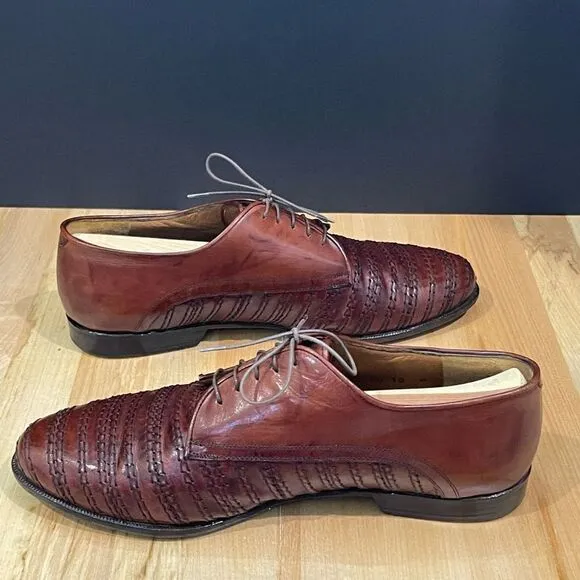 Lorenzo Banfi Stitched Oxfords. Made in Italy. Size 10M.