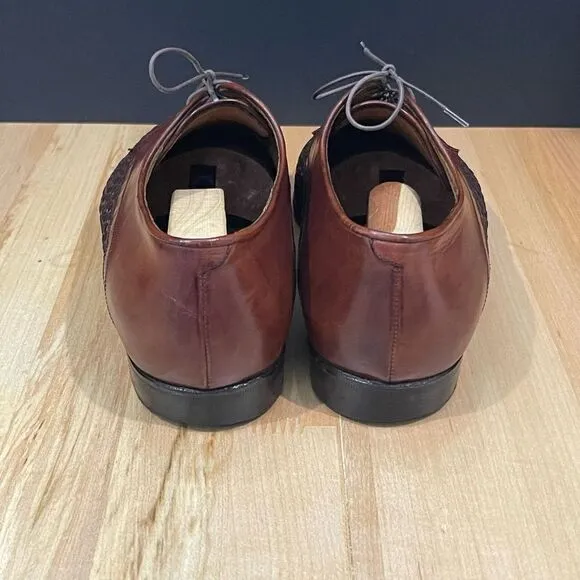 Lorenzo Banfi Stitched Oxfords. Made in Italy. Size 10M.