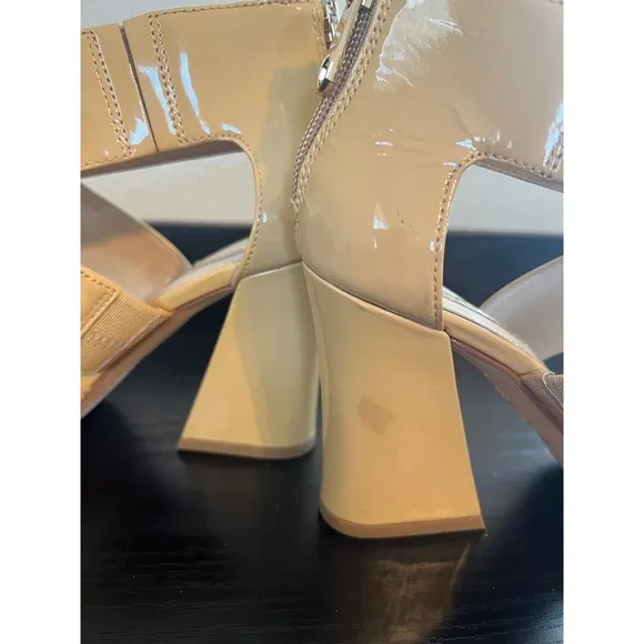 Louise Et Cie Kriztsa Block Heel Nude Cream Heels Size 8