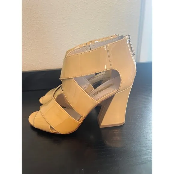 Louise Et Cie Kriztsa Block Heel Nude Cream Heels Size 8