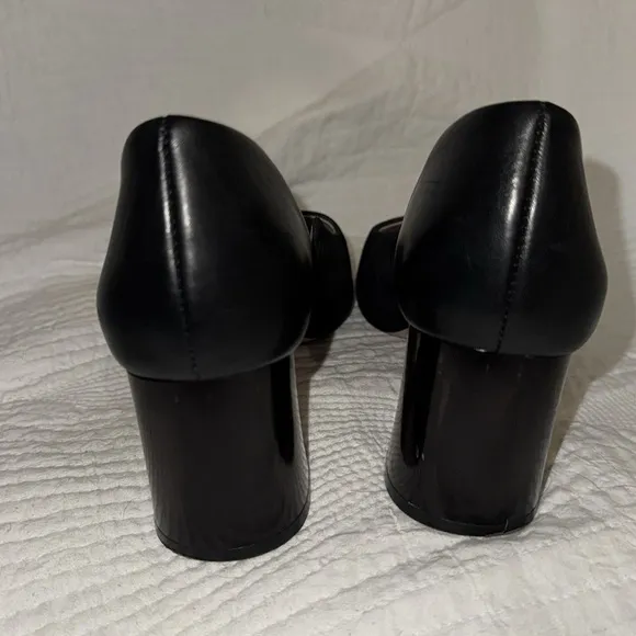 Louise Et Cie Velvet Black Block Heels 7