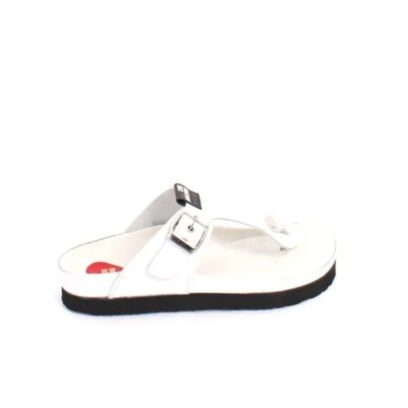 Love Moschino 28164a White Rubber Slides Platform Sandals