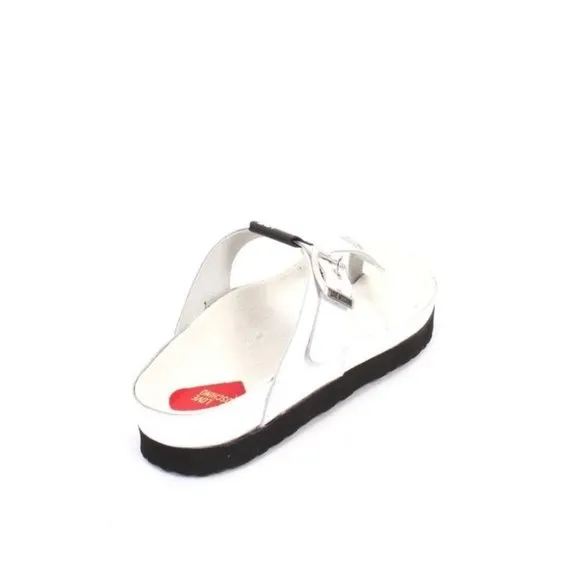Love Moschino 28164a White Rubber Slides Platform Sandals