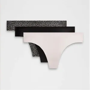 Lululemon InvisiWear Mid-Rise Thong  3-pack Sz. Large NWT