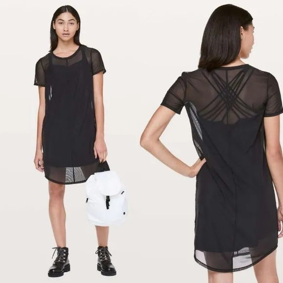 Lululemon Ready To Reach Dress Black