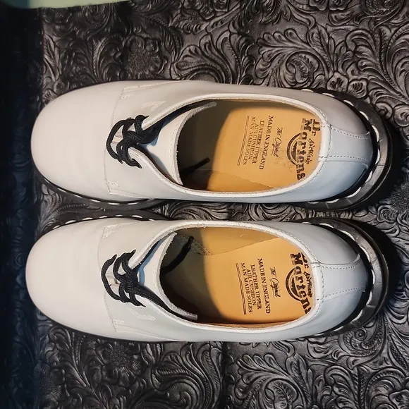 Made in England Dr. Martens Heeled Oxfords