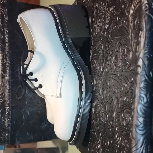 Made in England Dr. Martens Heeled Oxfords
