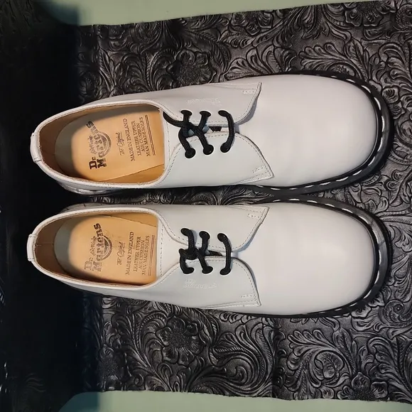 Made in England Dr. Martens Heeled Oxfords