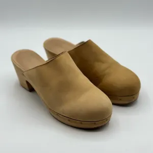 Madewell Ayanna Clogs Acorn Tan Size 7