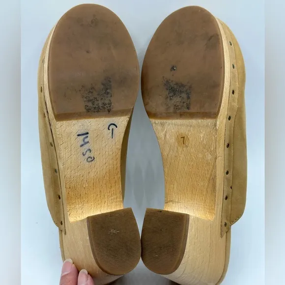 Madewell Ayanna Clogs Acorn Tan Size 7