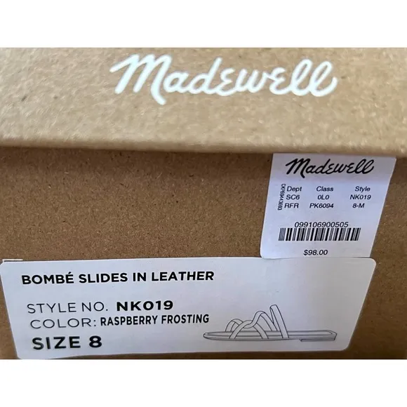 Madewell Bombe Leather Slides 8