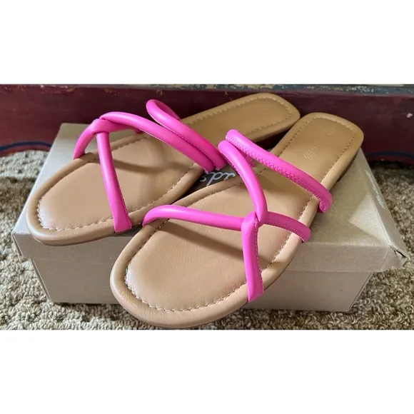 Madewell Bombe Leather Slides 8