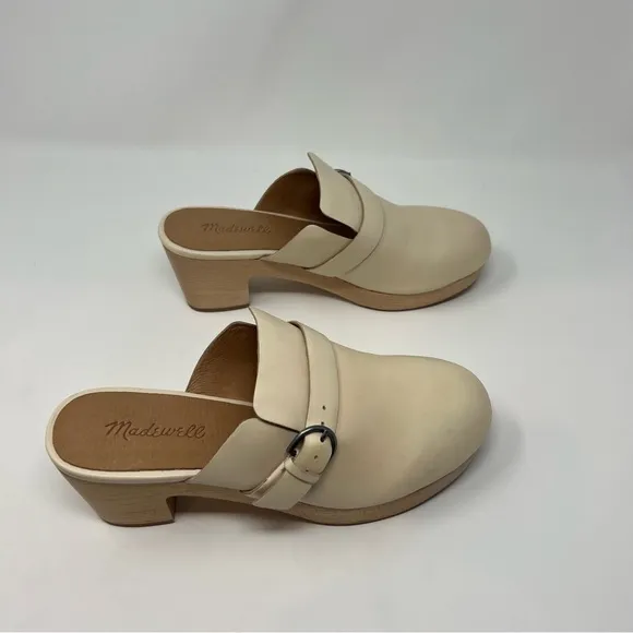 Madewell Monique Buckle Clogs Shoes Size 8 Women