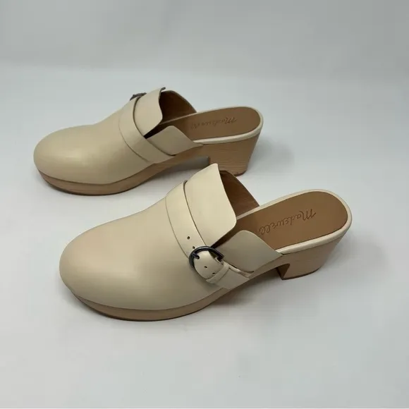 Madewell Monique Buckle Clogs Shoes Size 8 Women